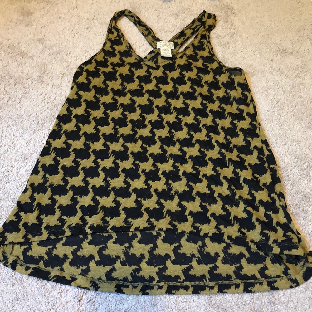 Houndstooth tank